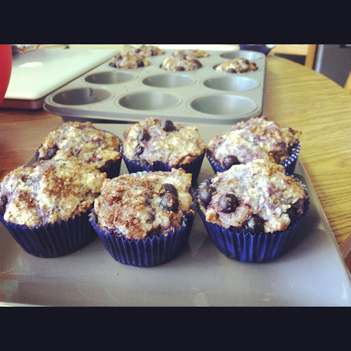 'Blown Away' Blueberry Muffins