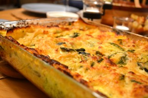 CORN AND POBLANO LASAGNA