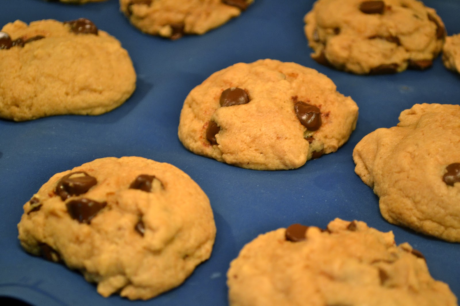 Peanut Butter, Banana, Chocolate Chip Cookies