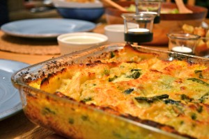 CORN AND POBLANO LASAGNA