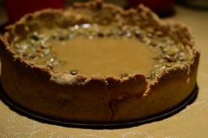 Bourbon Caramel Pumpkin Pie