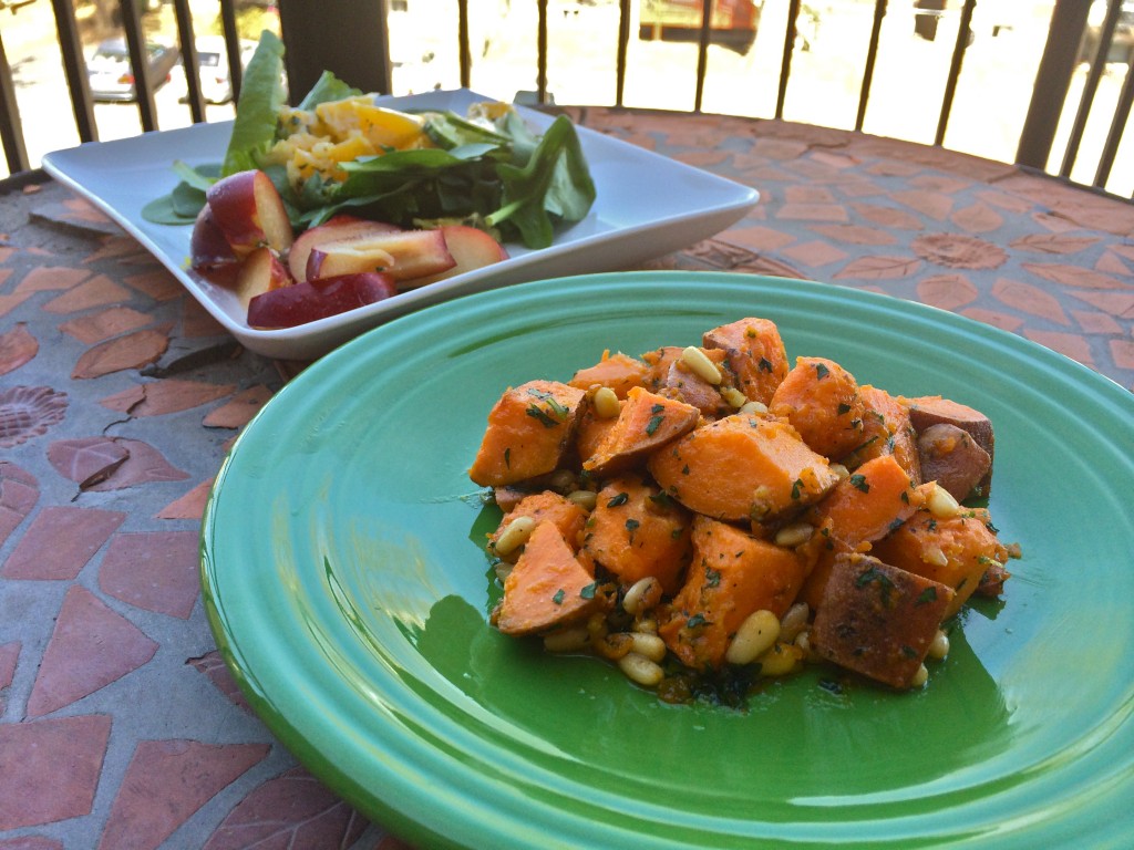 Sweet Potatoes with Lemon Parsley Gremolata