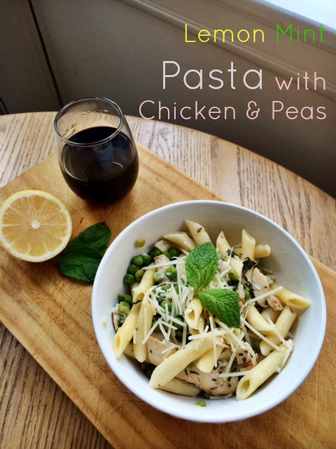 Fresh Summer Pasta with Lemon, Chicken and Peas