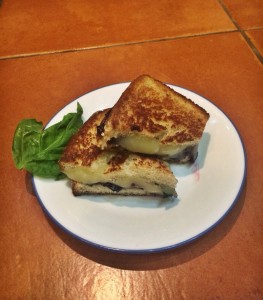 Blueberry Basil Grilled Cheese Sandwich