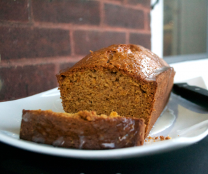 Pumpkin Gingerbread with Pumpkin Spice Glaze