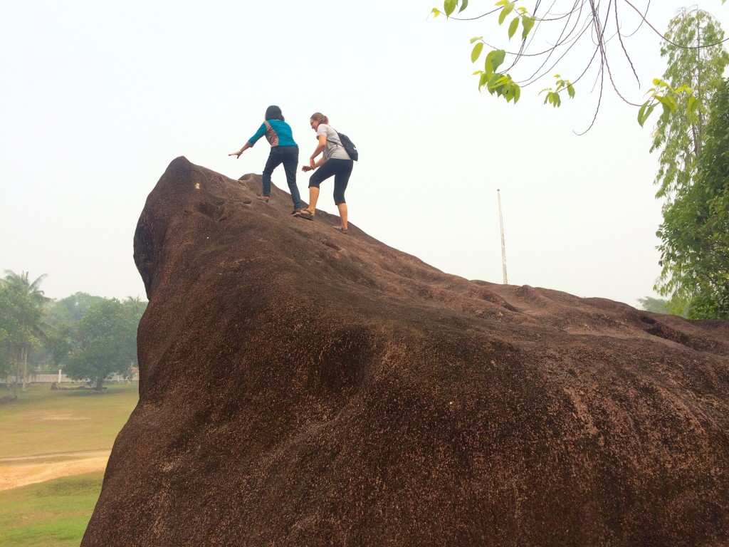 Bu Lusni and I climbed the biggest one :D