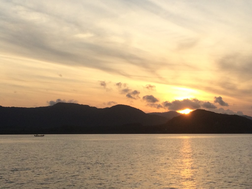 Sunrise on the ferry home...