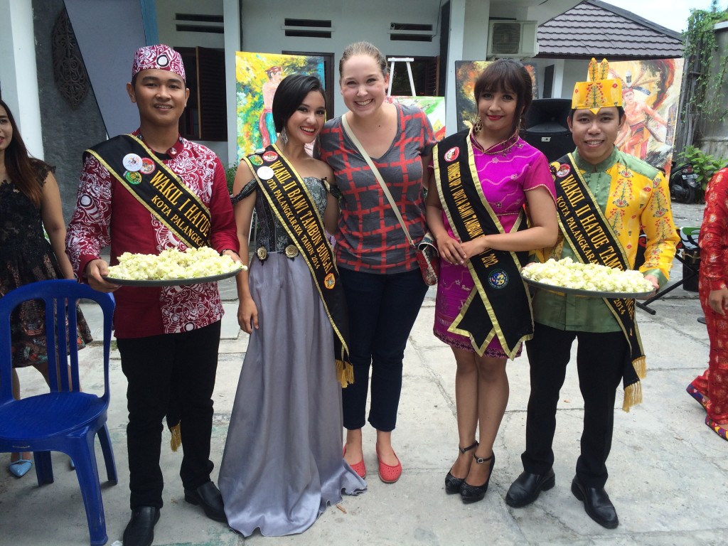 At an event with my student Keke, who is the 2016 Tourist Ambassador of Central Kalimatan (think like Miss Washington)